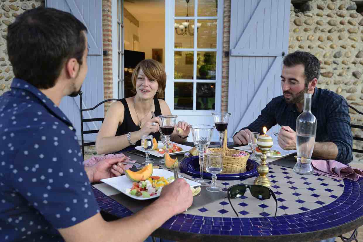 dîner en terrasse